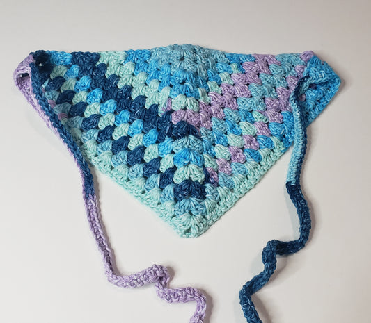 Blue and lavender Kerchief